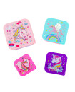 Lunch Box 4 Pcs Set - Unicorn